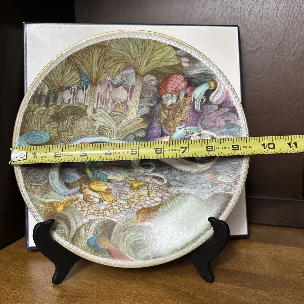 Haviland Bradex Aladin and the Wonderful Lamp Plate - VTG Limoges France 1982
